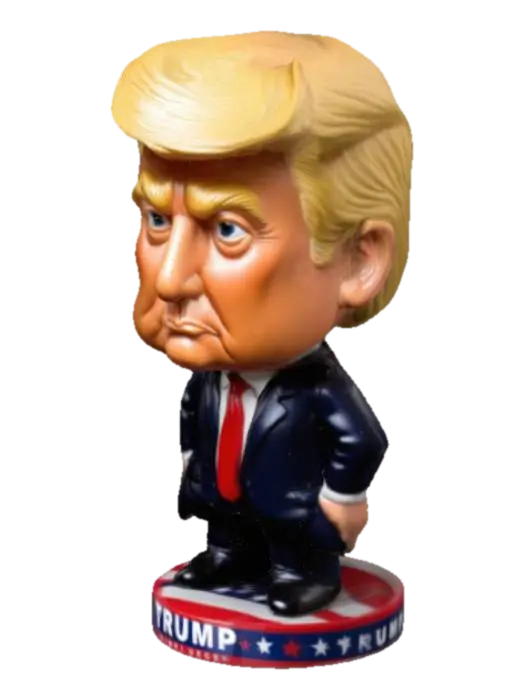 figurine de Donald Trump 3D model, vytvořený pomocí AI