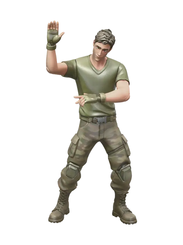 3D model for Modern Fortnite Emotes