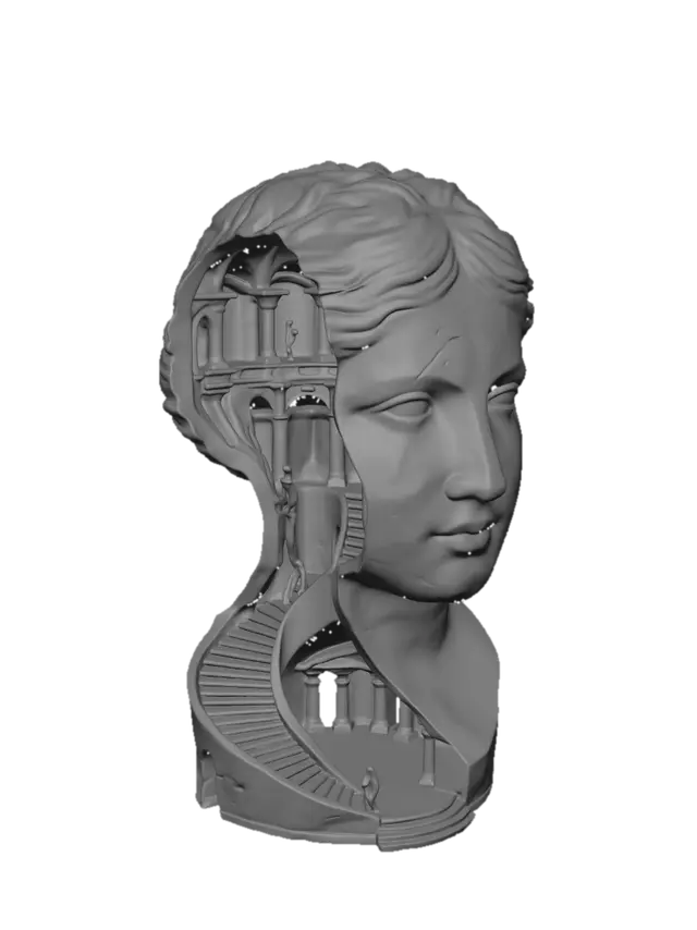 3D model for bust grecia mujer