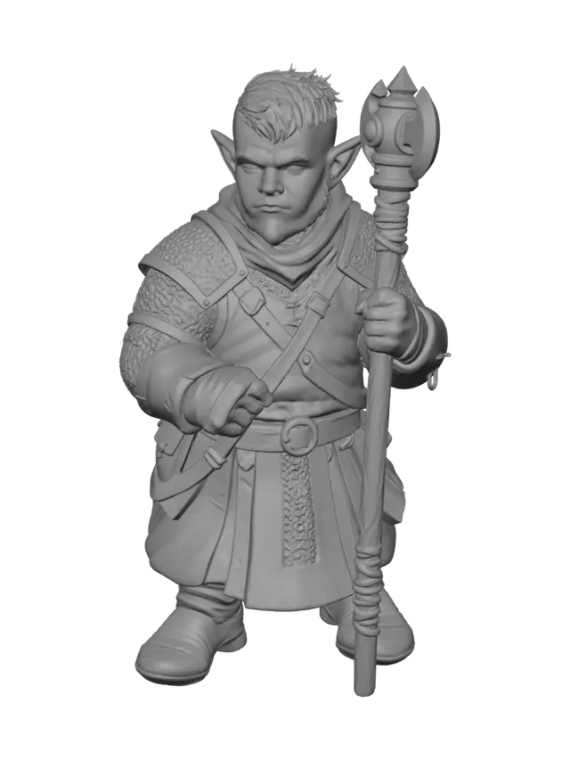 3D model for Dwarven Warden