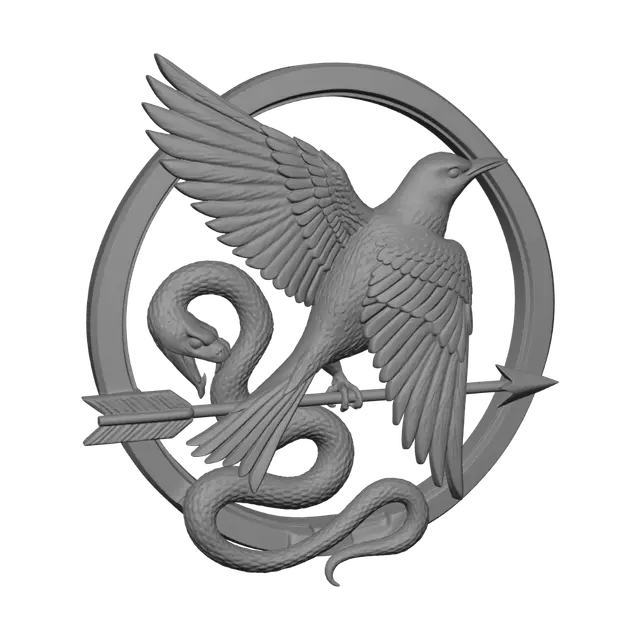 3D model for Golden Winged Emblem