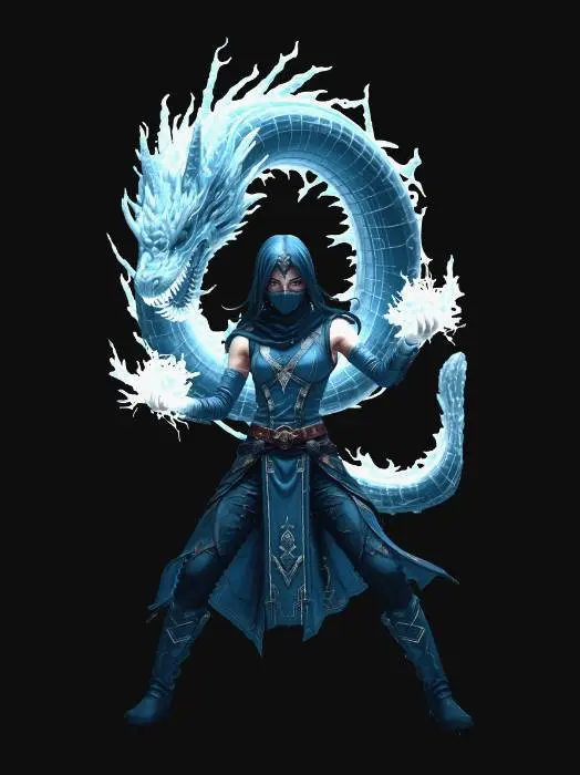3D model for Icebound Dragon Mage