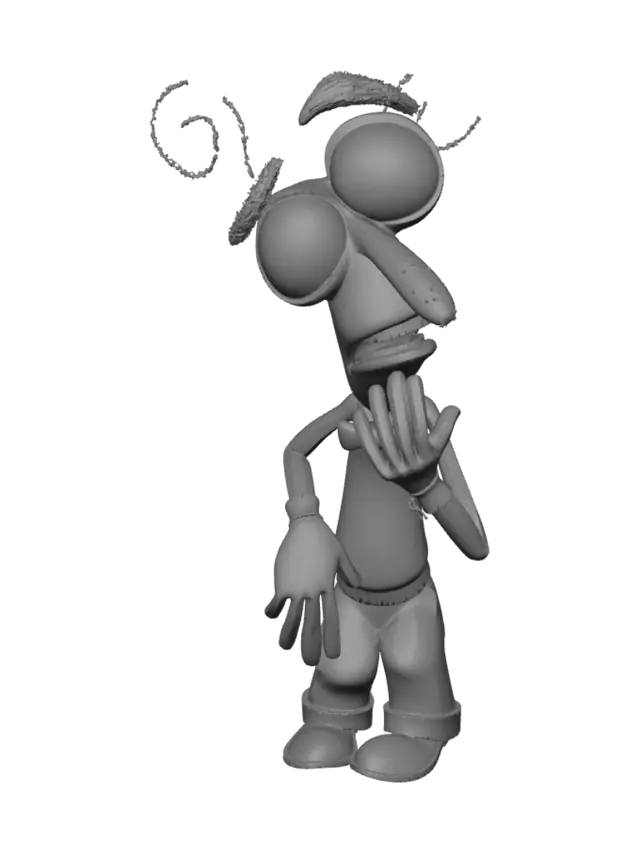3D model for Puzzled Purple Professor