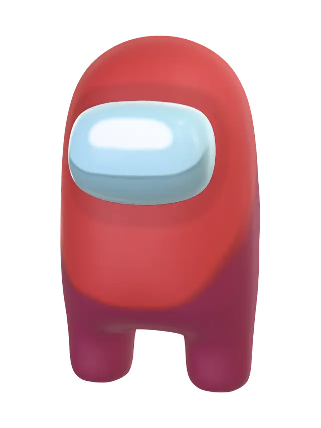 амонг ас - Eggshape-3D-modell, genererad av AI