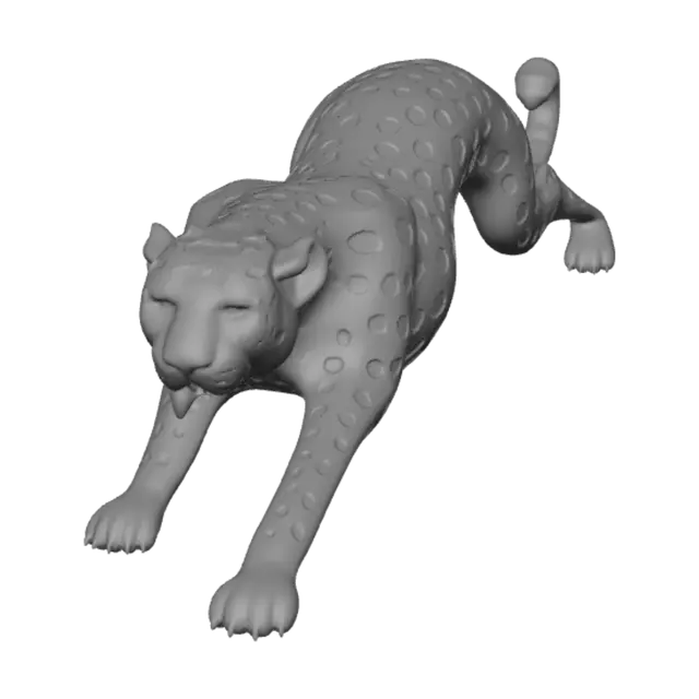3D model for Leopard in Motion