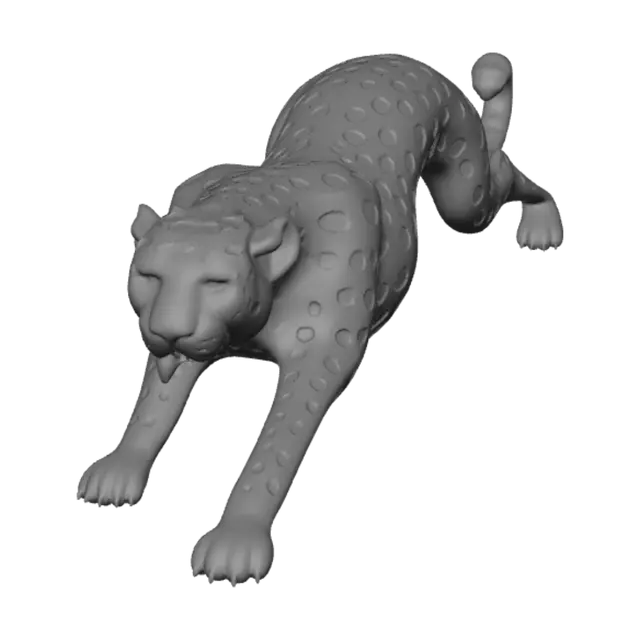 3D model for Leopard in Motion