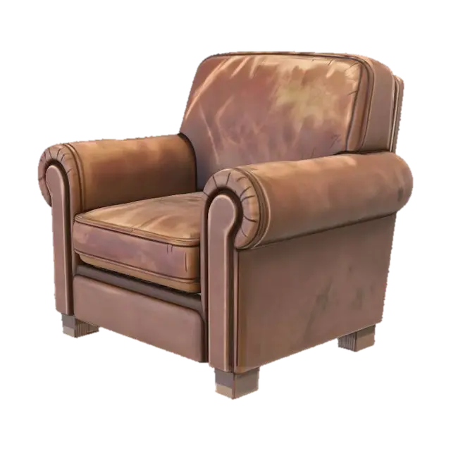 Armchair Comfort - Comfortable 3D model, vytvořený pomocí AI