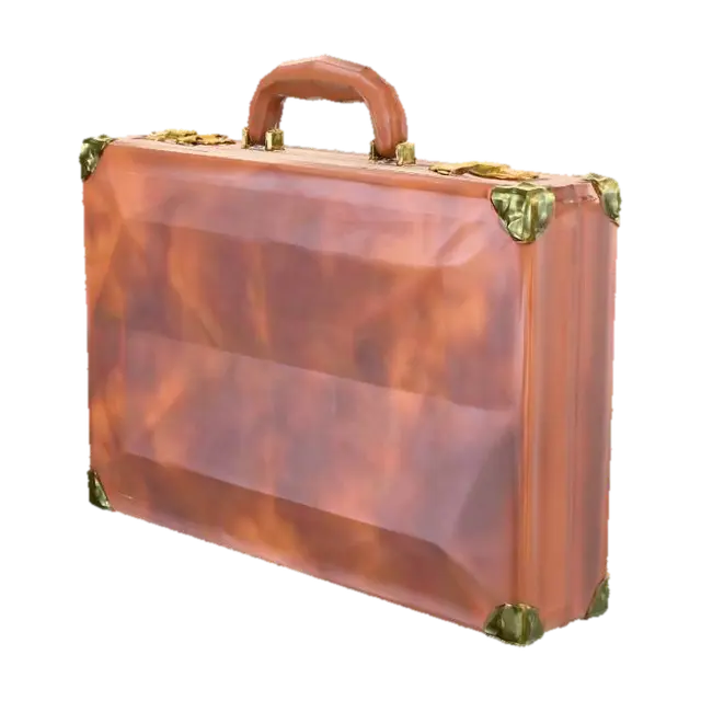 Geometric Briefcase - Suitcase 3D model, vytvořený pomocí AI