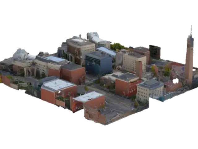 The full city of Toledo Ohio - Streets 3D model, vytvořený pomocí AI