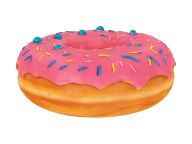 Pink Sprinkle Delight - Donut 3D model, vytvořený pomocí AI