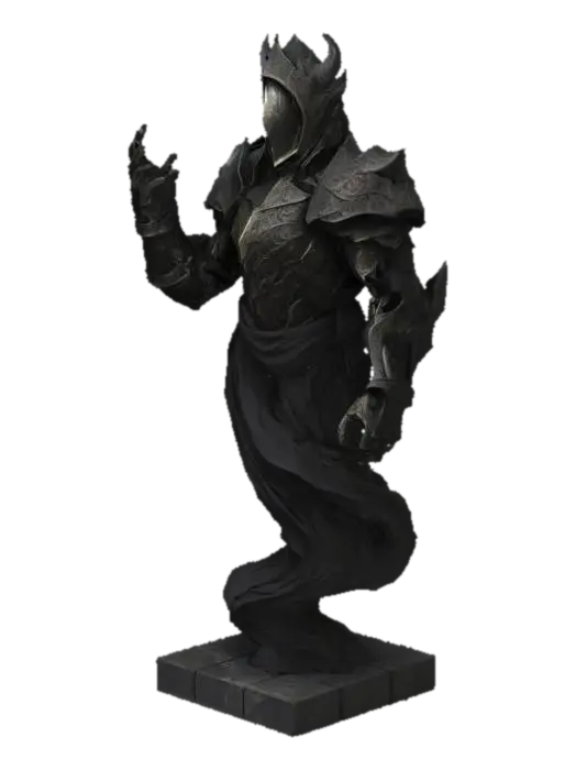 Dark Enigma 3D model, vytvořený pomocí AI