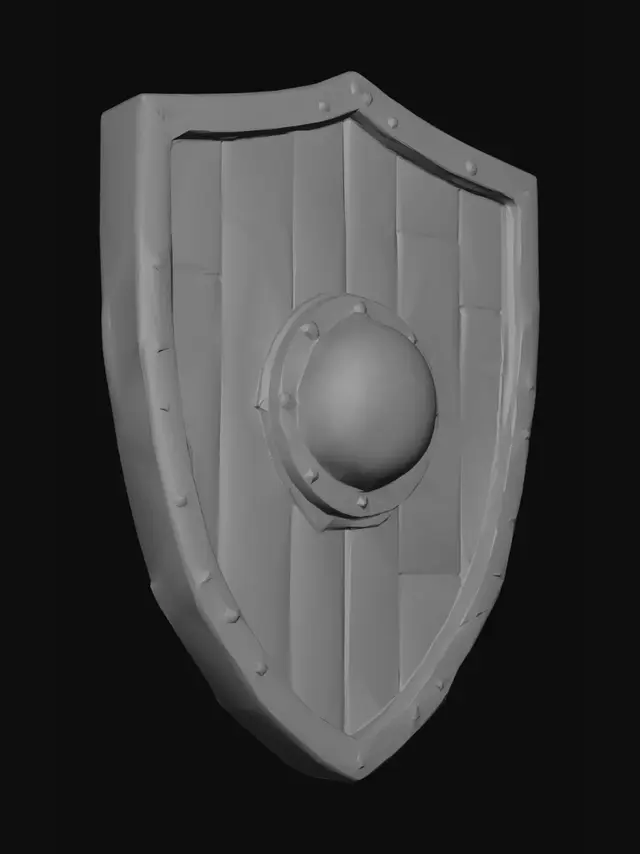 3D model for Riveted Oak Shield