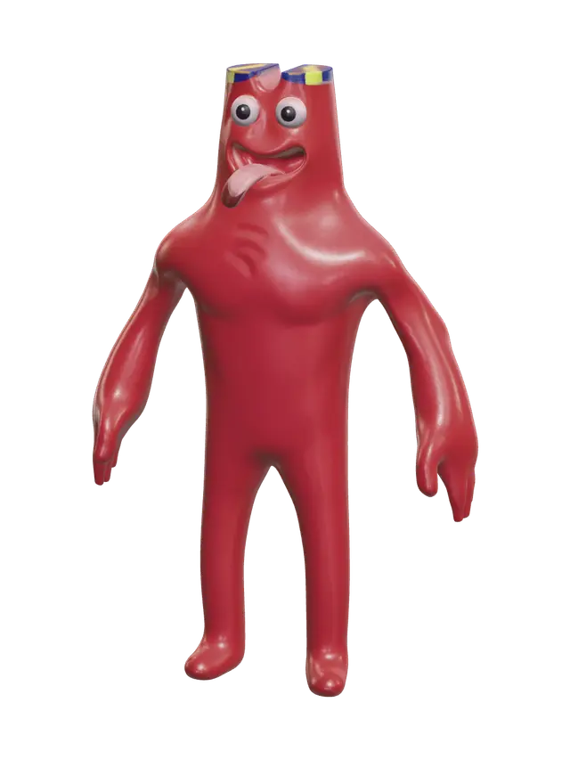 Garten Of Banban Characters 3D model, vytvořený pomocí AI