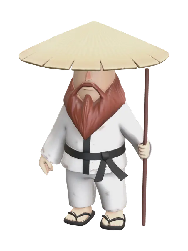 3D model for Weathered Sensei