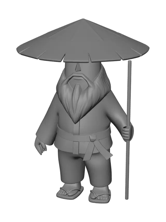 3D model for Weathered Sensei
