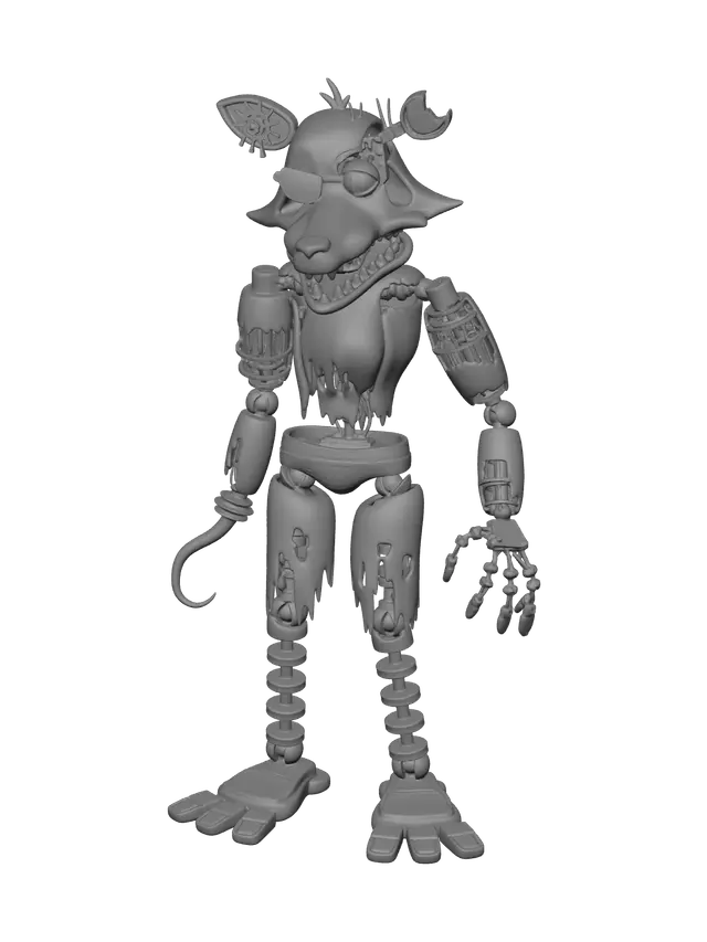 3D model for Withered Foxy