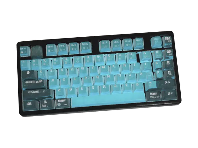 Glacial Keyboard 3D model, vytvořený pomocí AI