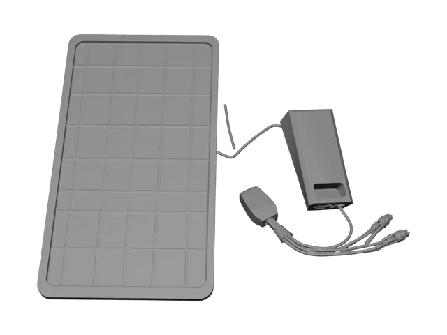 3D model for Portable Solar Panel Charging Kit