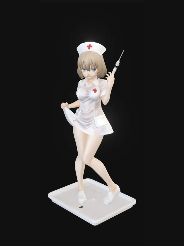 3D model for Nurse with Syringe Figurine