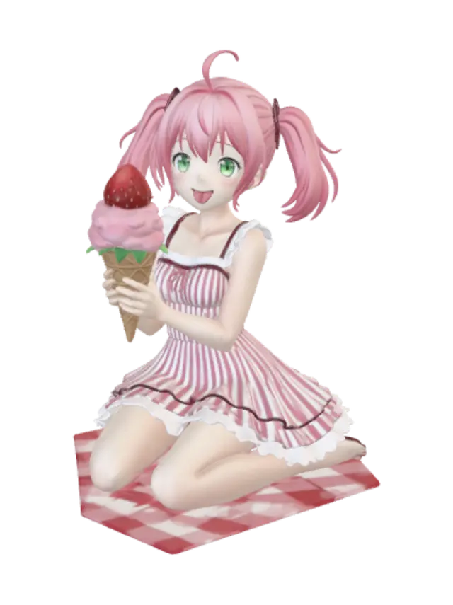 3D model for Strawberry Ice Cream Dream