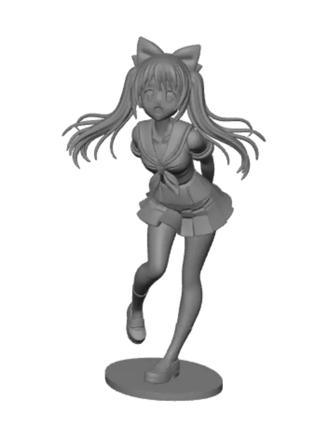 3D model for Cheerful Sailor Schoolgirl