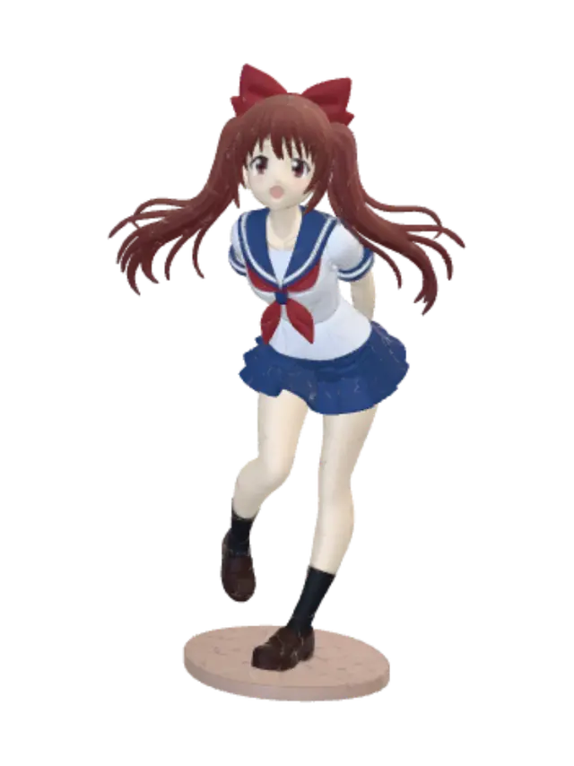 3D model for Cheerful Sailor Schoolgirl