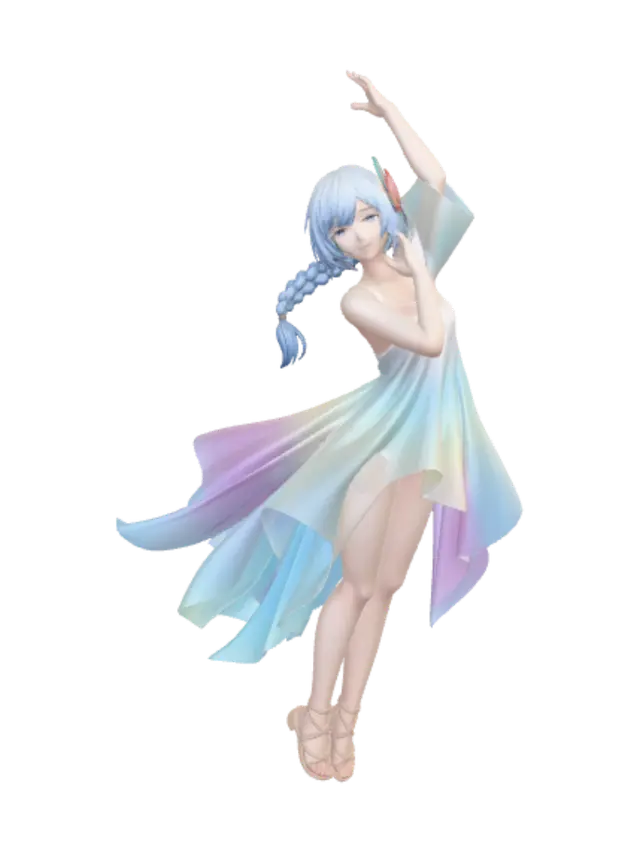 3D model for Azure Rainbow Waltz