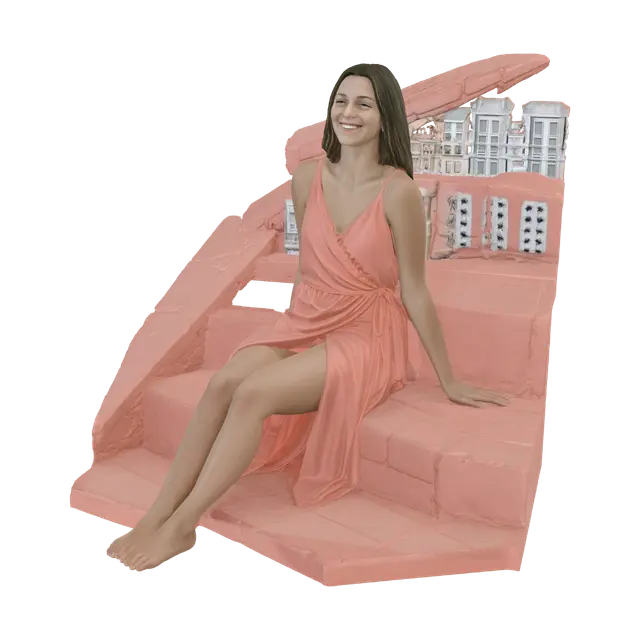 3D model for Sunlit Positano Village by the Sea
