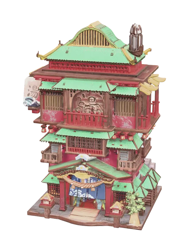 3D model for Stylized Bathhouse