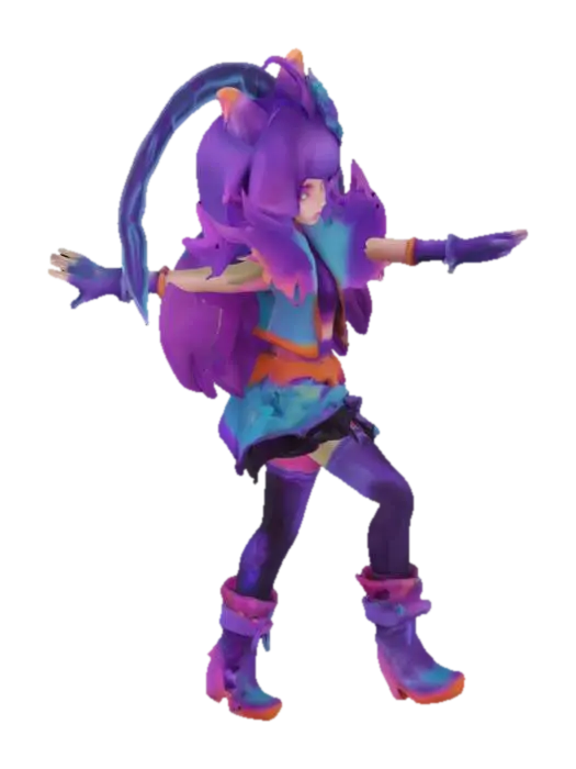 Cosmic Game Adventurer - E 3D model, vytvořený pomocí AI