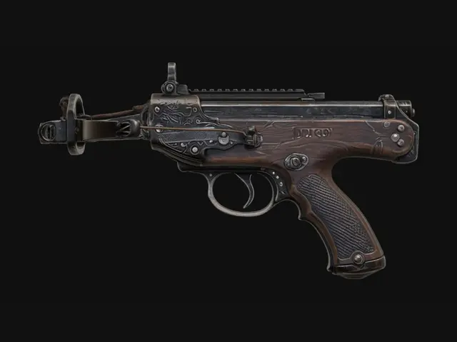 3D model for Ornate Engraved Pistol