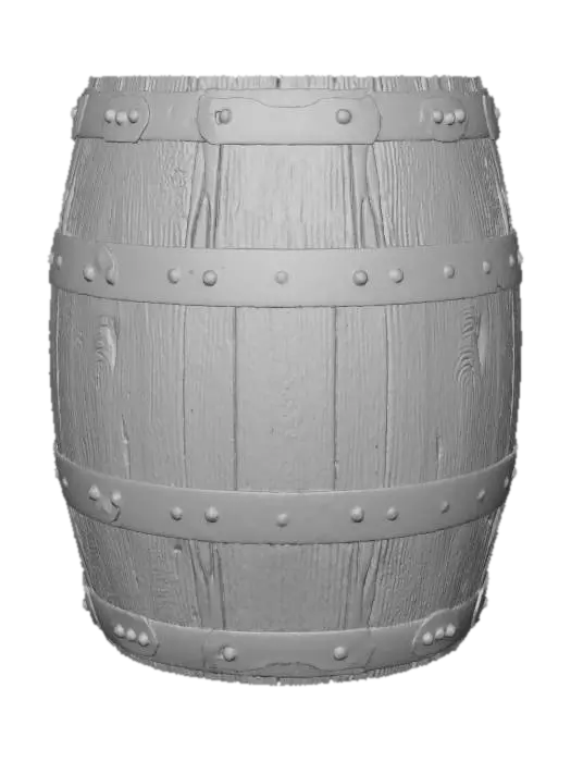 3D model for #thanksgiving#,Weathered Whiskey Barrel