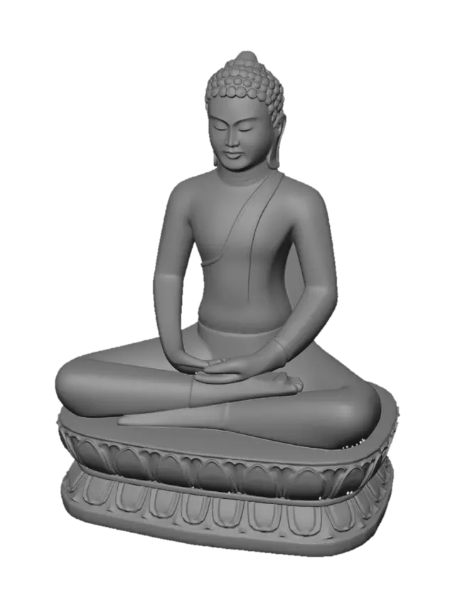 3D model for Serene Buddha in Meditation
