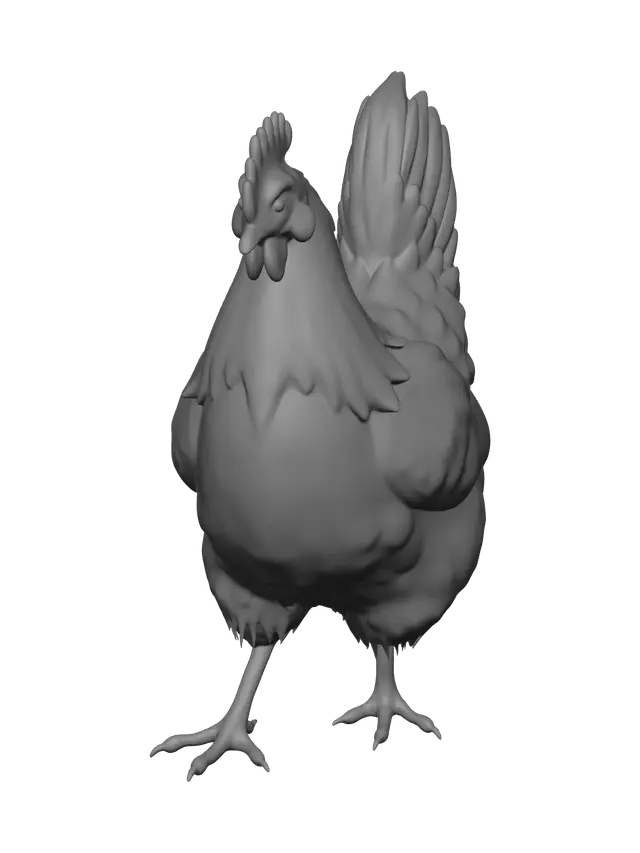 3D model for Ornate Chicken Anatomy