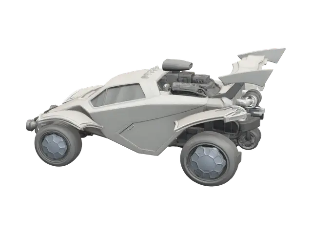 Fantasy Octane Rocket League 3D model, vytvořený pomocí AI