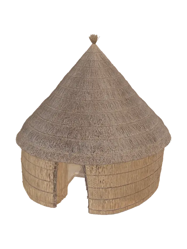 3D model for Conical Thatched Hut