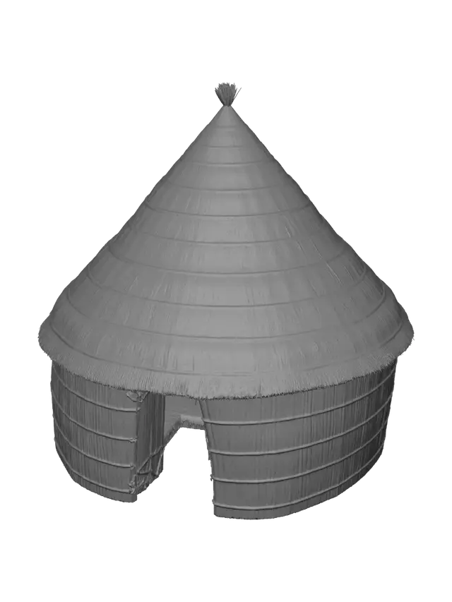 3D model for Conical Thatched Hut