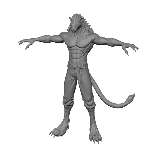 3D model for Leopard Warrior
