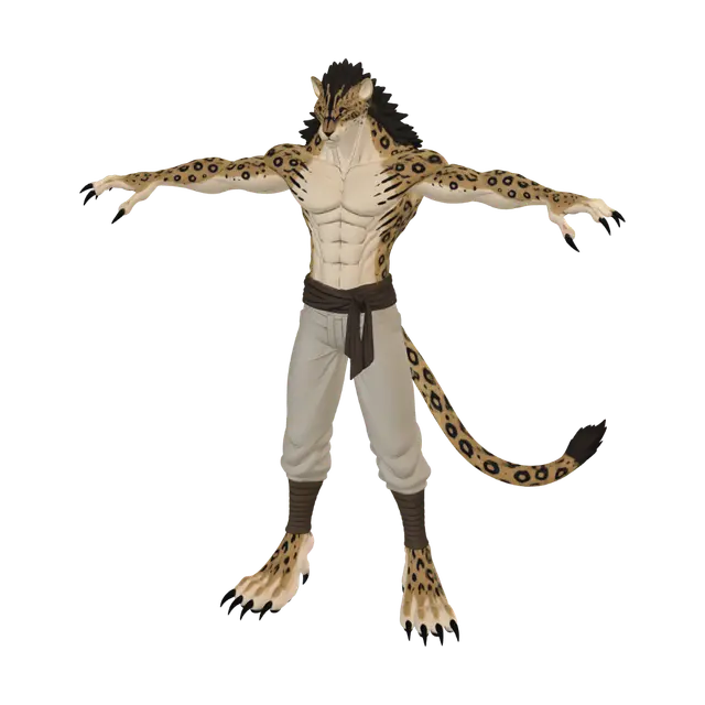 3D model for Leopard Warrior