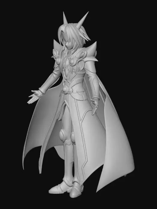 3D model for Warrior of Light