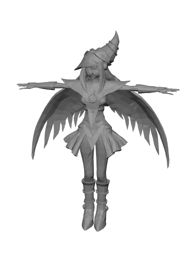 3D model for Winged Sorceress Knight