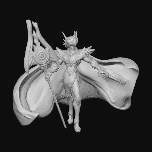 3D model for Azure Frost Warden