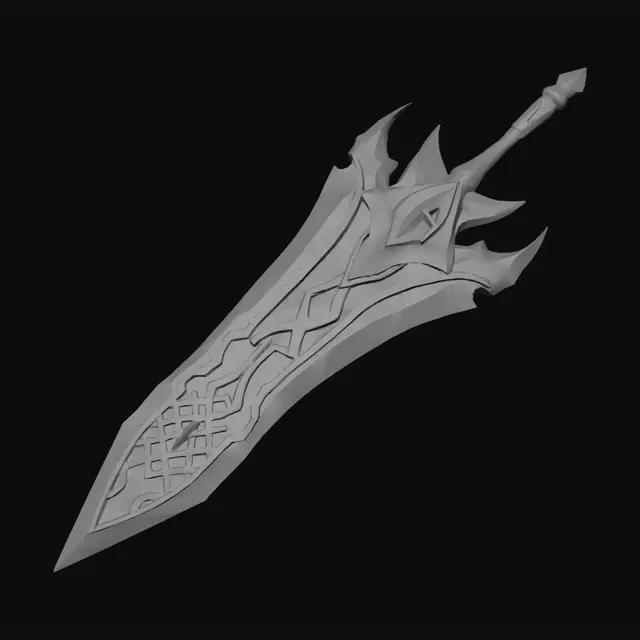 3D model for Ebon Lattice Dagger