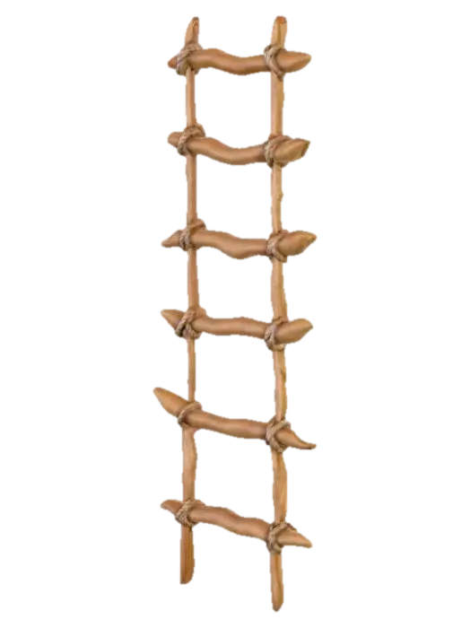 3D model for Wooden Rope Ladder