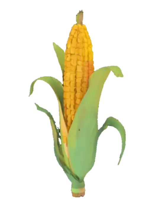 low poly cornstalk - Corn 3D model, vytvořený pomocí AI