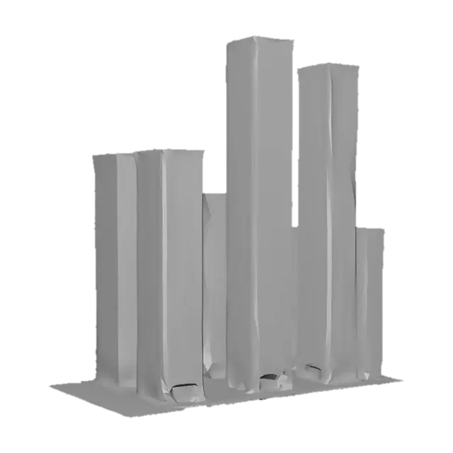 3D model for High definition modern Japanese buildings in a city block organization