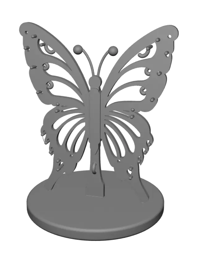 3D model for Butterfly Necklace Stand 3D Print Ready