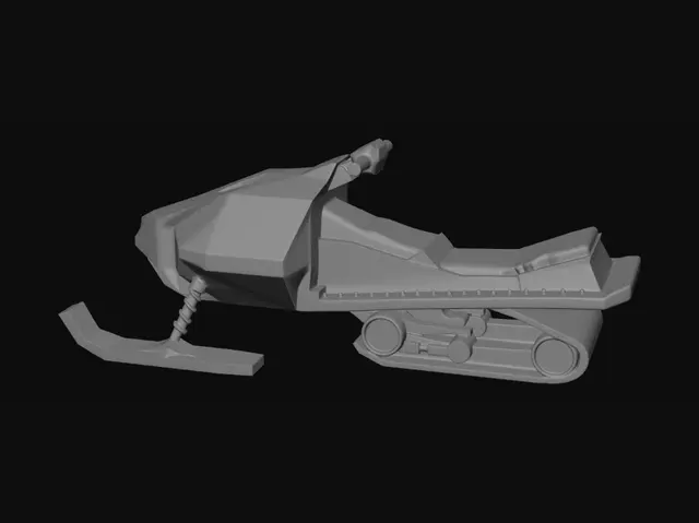 3D model for Snowmobile