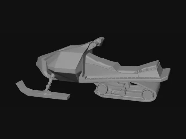 3D model for Snowmobile