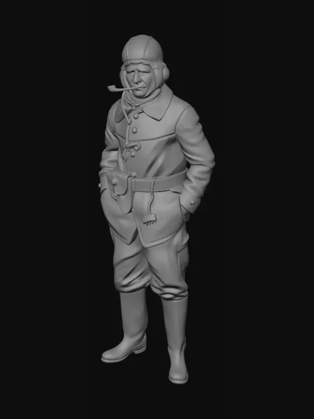 3D model for World War II Soldier in Flight Gear